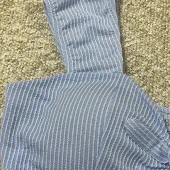 No Boundaries Junior Miss Light Blue Peasant Babydoll Ribbed Dress Size 2XL (19) - Picture 7 of 10